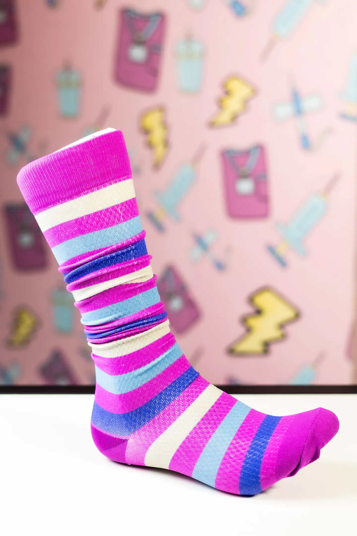 Medias compresivas diseño líneas  1