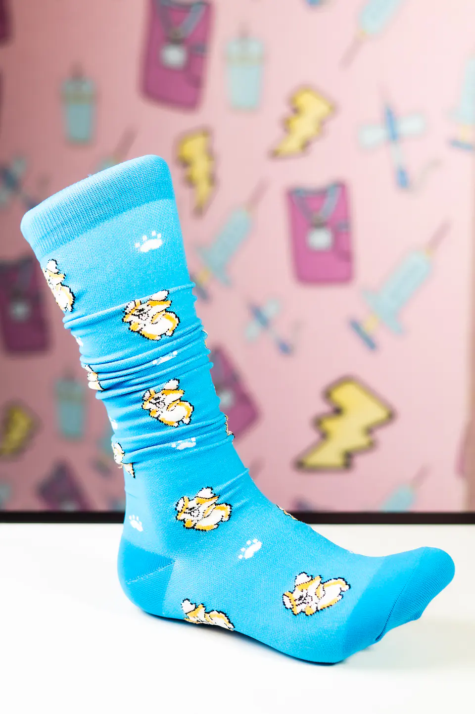Medias compresivas diseño perritos 1