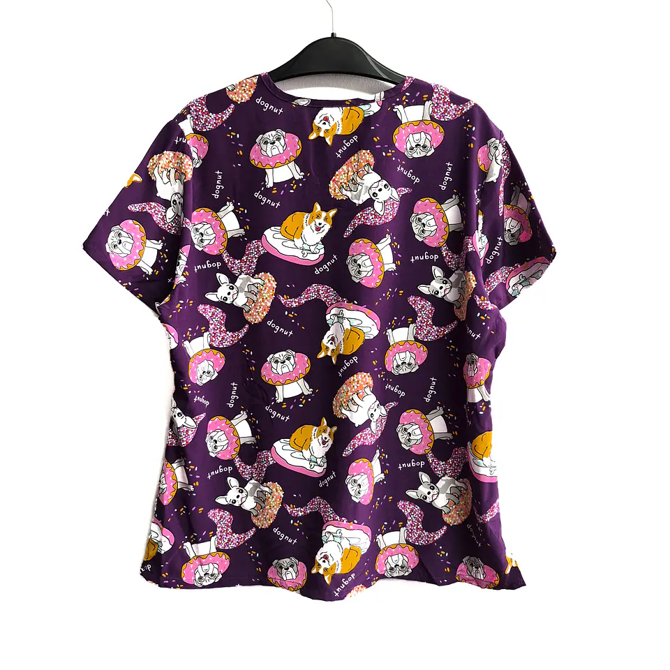 Talla XL Scrub mujer semielasticado diseño perritos $8000 2