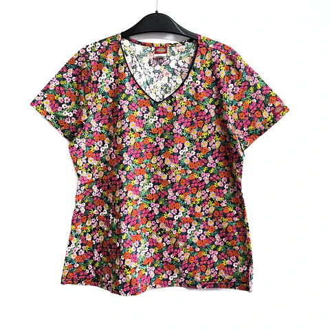 Talla L Scrub mujer floreado Dickies semielasticado $8000