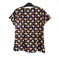 Talla S Scrub mujer fondo azul marino diseño zorritos $8000 - Miniatura 2