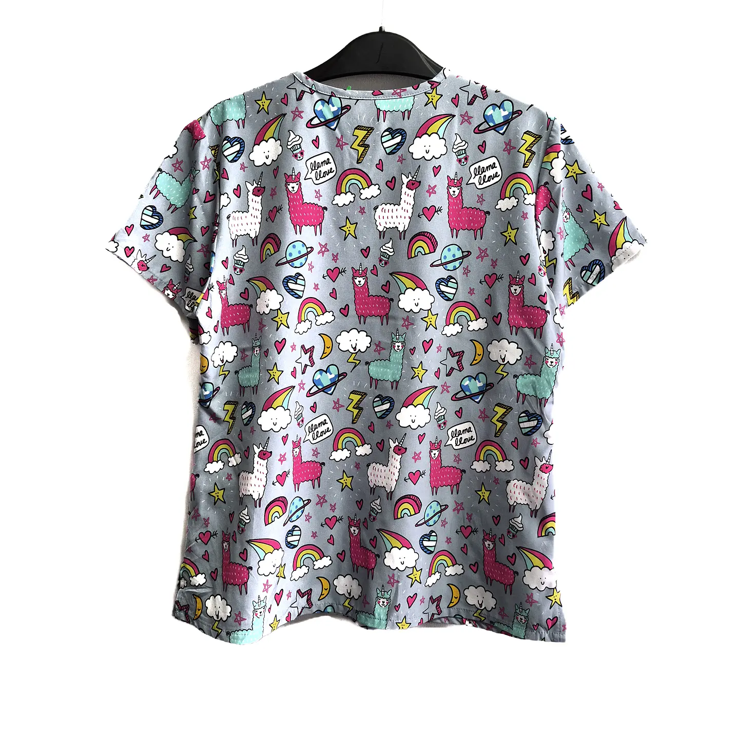 Talla L Scrub mujer diseño llamas $8000 2
