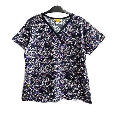 Talla L Scrub mujer flores Wonderwink elasticado $8000