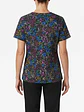 Talla XL Scrub mujer floreado fondo gris semielasticado $8000 - Miniatura 2