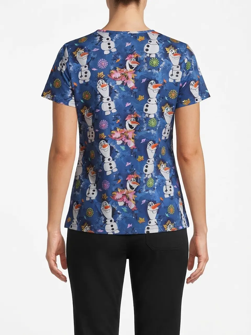 Talla M Scrub mujer azul rey diseño Olaf semielasticado $9000 2