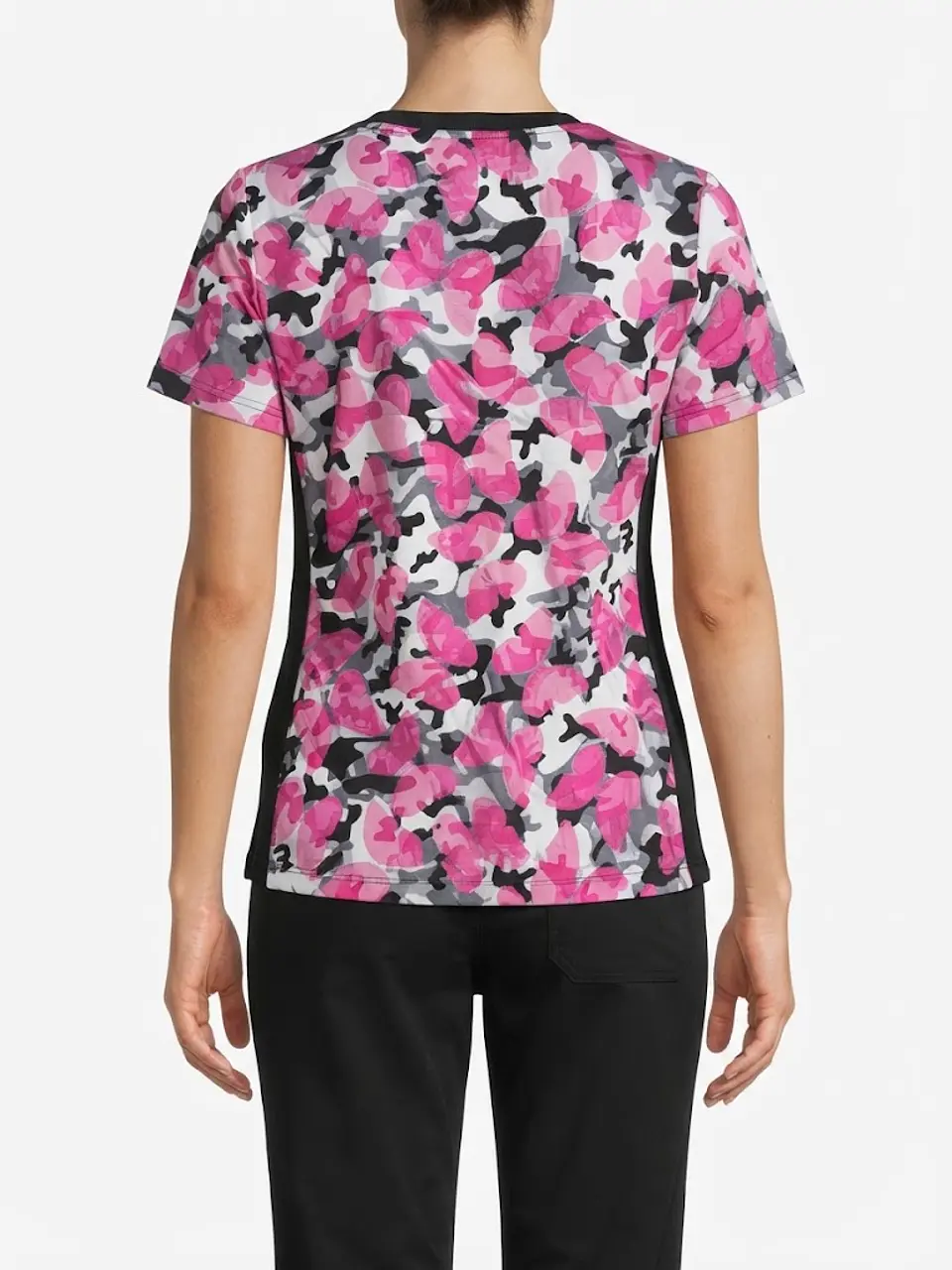 Talla M Scrub mujer diseños rosados y negros $9000 2