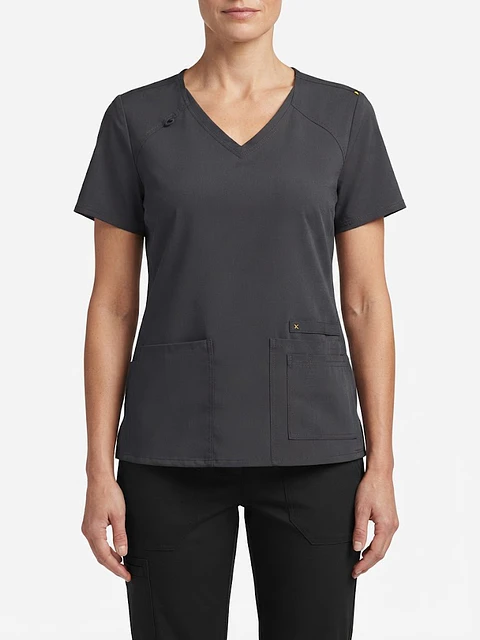 Talla L Scrub mujer gris Infinity semielasticado $9000