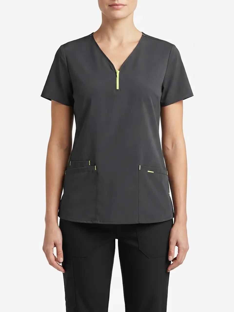 Talla M Scrub mujer gris cierre frontal NUEVO $10000 1