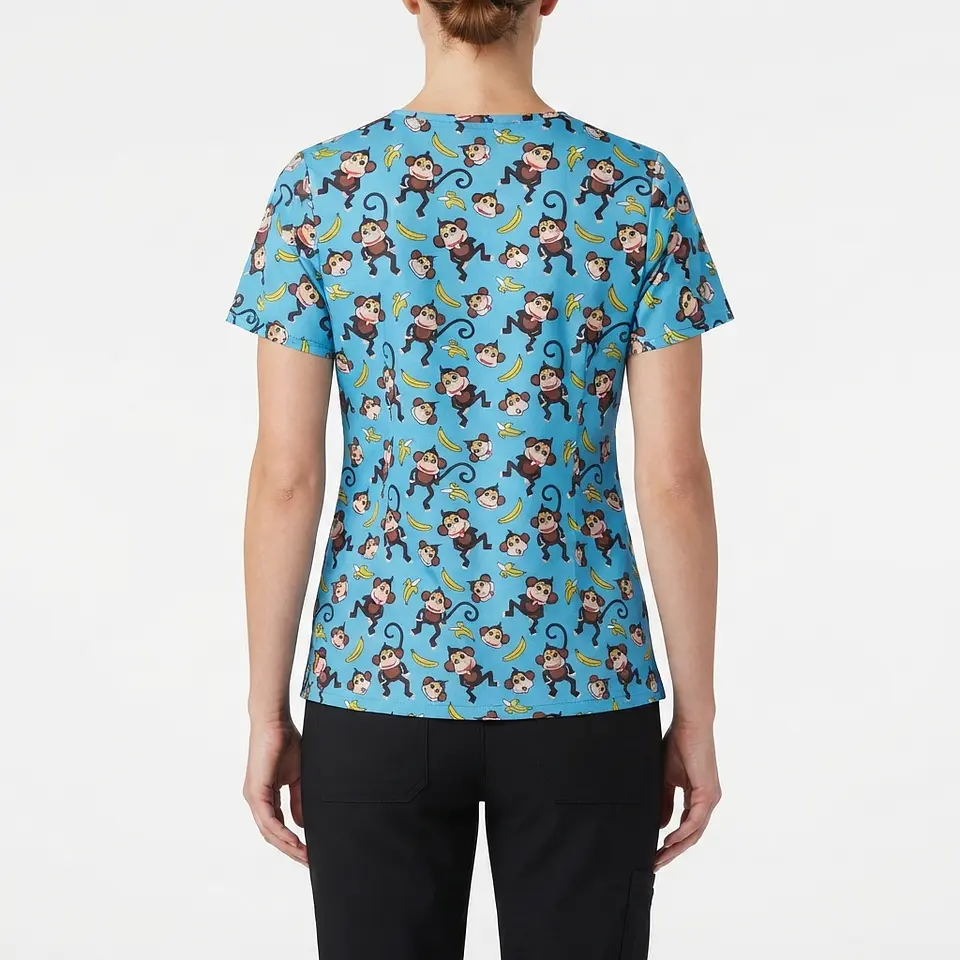 Talla XS Scrub mujer diseño monitos elasticado $9000 2
