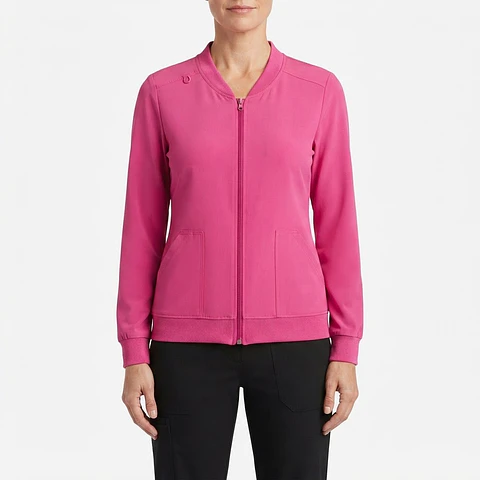 Talla L Scrub mujer manga larga fucsia antifluido $8000