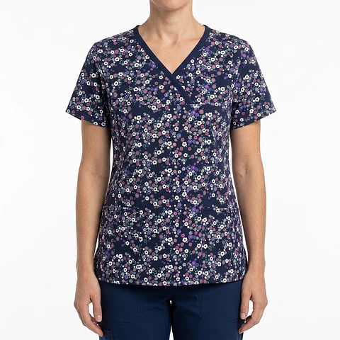 Talla L Scrub mujer flores Wonderwink elasticado $8000