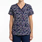 Talla L Scrub mujer flores Wonderwink elasticado $8000 - Miniatura 1