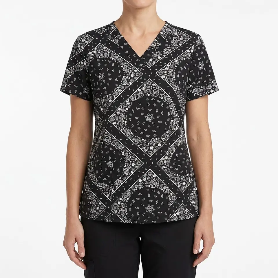 Talla L Scrub mujer diseños fondo negro $7000 1