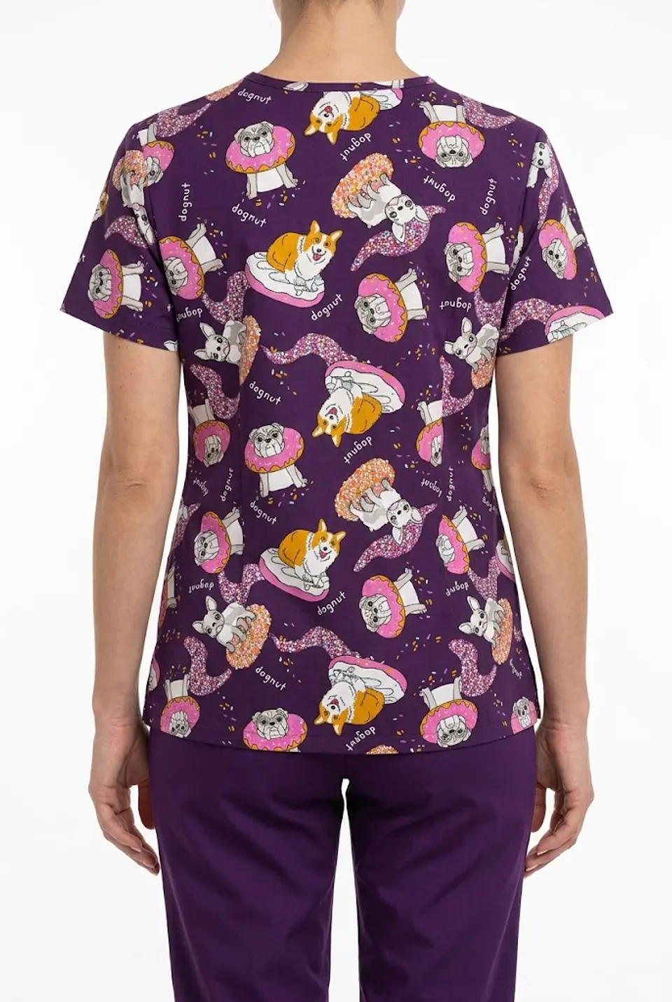 Talla XL Scrub mujer semielasticado diseño perritos $8000 2