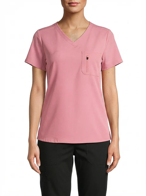 Talla L Scrub mujer rosa malva elasticado $9000