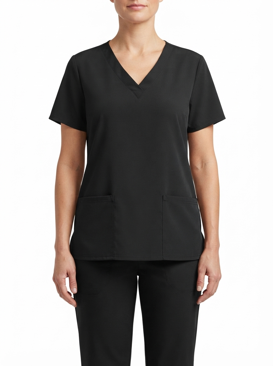 Talla 2XL Scrub mujer color negro elasticado $9000