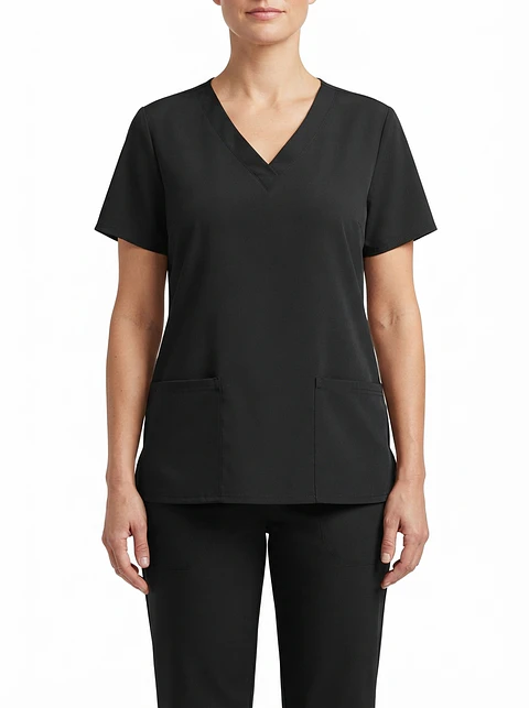 Talla 2XL Scrub mujer color negro elasticado $9000