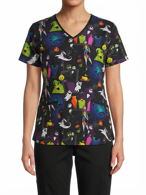 Talla M Scrub Jack y personajes elasticado 