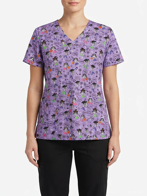 Talla XL Scrub diseño esqueletos elasticado $9000