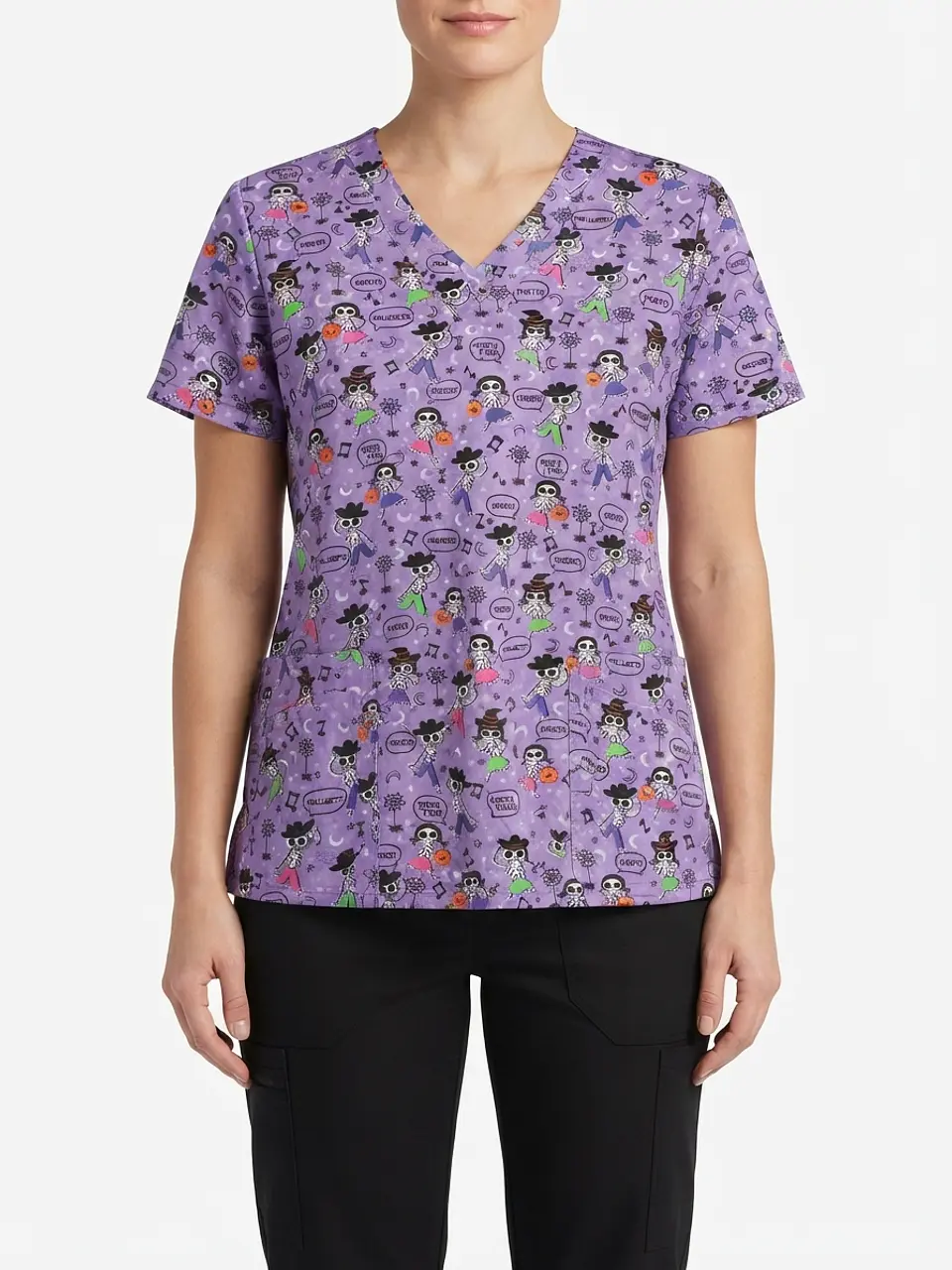 Talla XL Scrub diseño esqueletos elasticado $9000 1