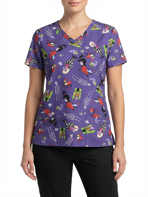 Talla S Scrub diseño Beetlejuice elasticado $10.000