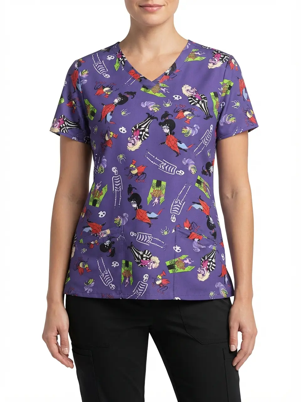 Talla S Scrub diseño Beetlejuice elasticado $10.000 1
