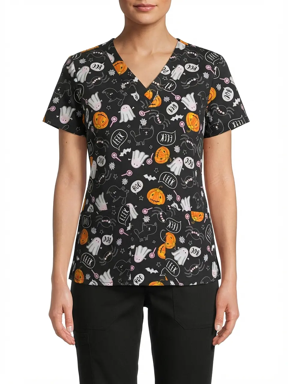 Talla S Scrub fantasmas y calabazas elasticado Medcouture NUEVO $12.000 1