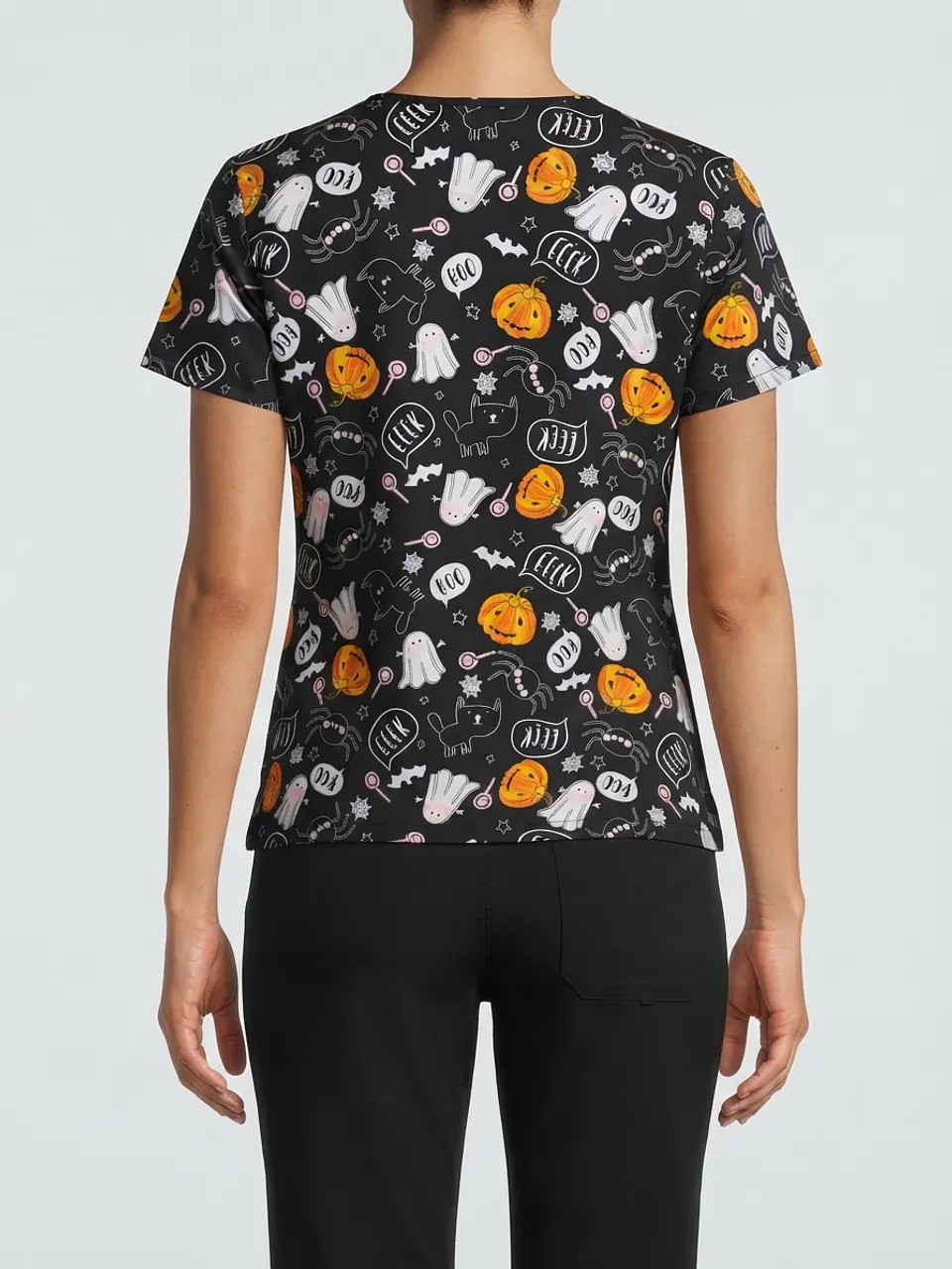 Talla S Scrub fantasmas y calabazas elasticado Medcouture NUEVO $12.000 2