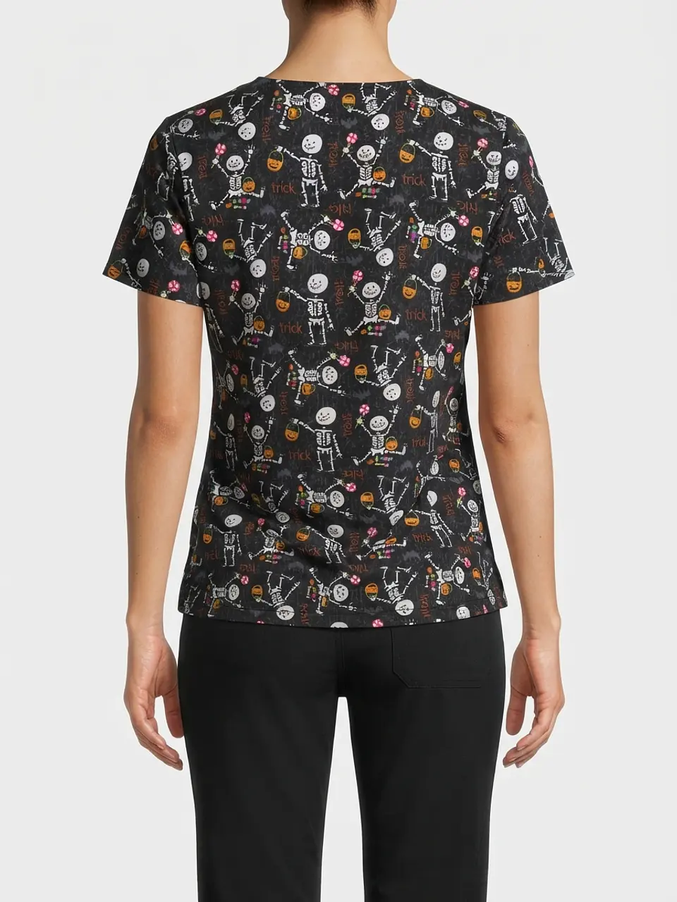 Talla XL Scrub diseño esqueletos elasticado  2