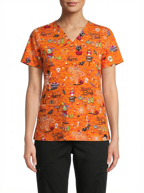 Talla L Scrub diseño monstruos elasticado $9.000