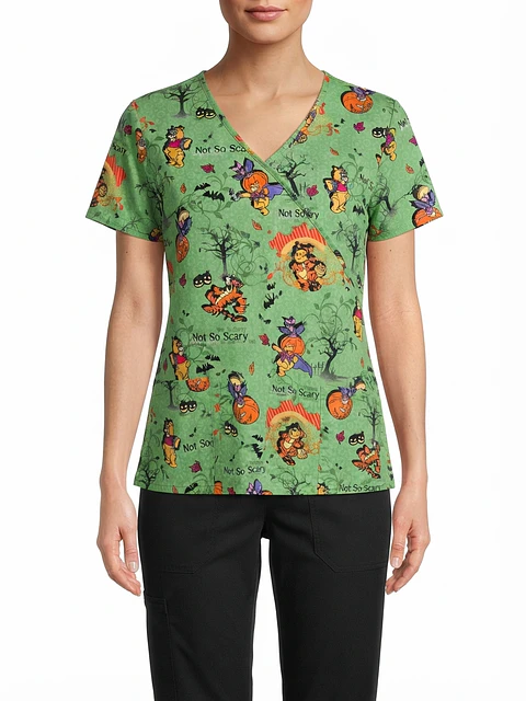 Talla L Scrub winnie the pooh halloween semielasticado