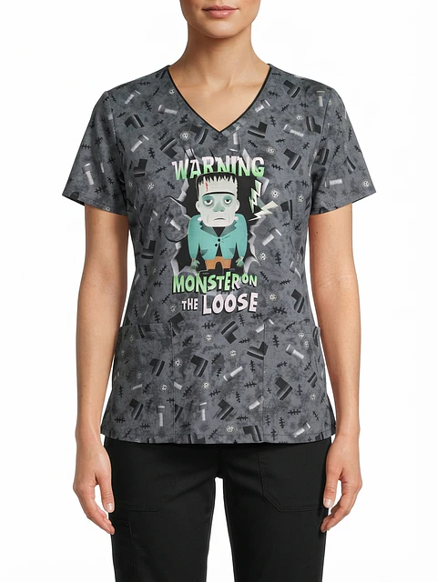Talla L Scrub diseño zombie elasticado $9.000