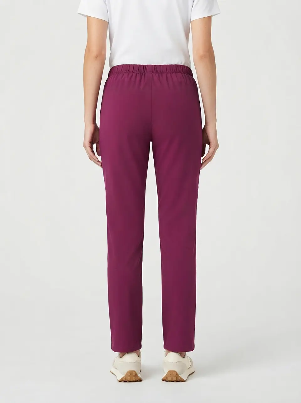 Talla L Pantalón burdeo petite Cherokee NUEVO  2