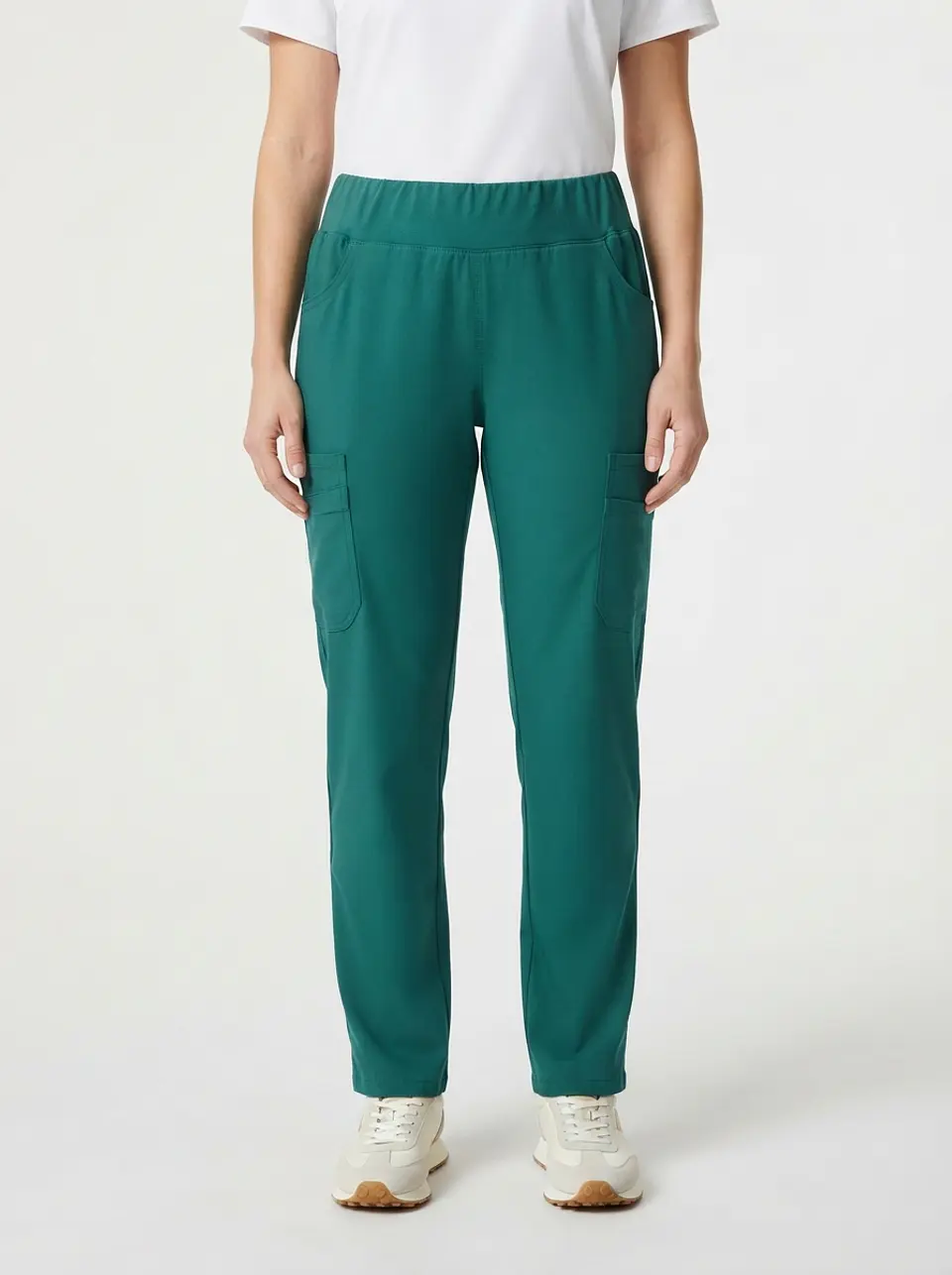 Talla L Pantalón verde elasticado $9.000 1