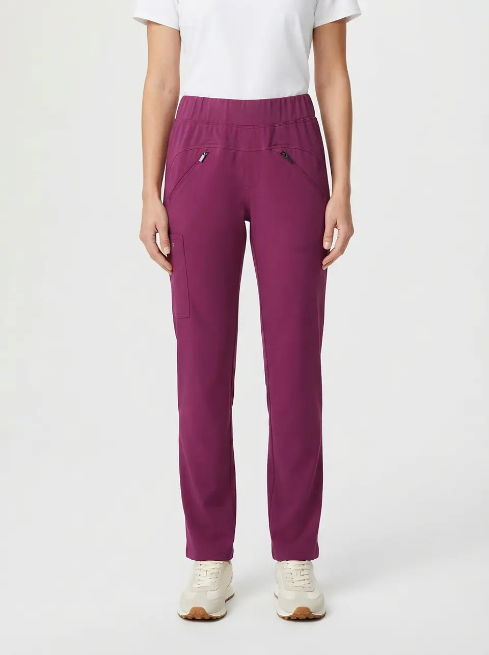 Talla S Pantalón burdeo elasticado $8000 1