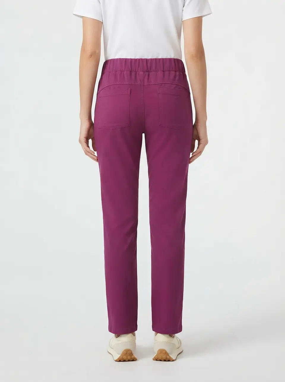 Talla S Pantalón burdeo elasticado $8000 2