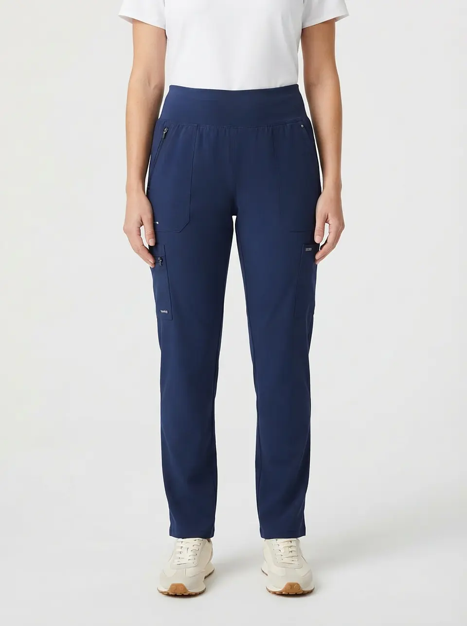 Talla L Pantalón azul marino semielasticado Healing Hands $9000 1