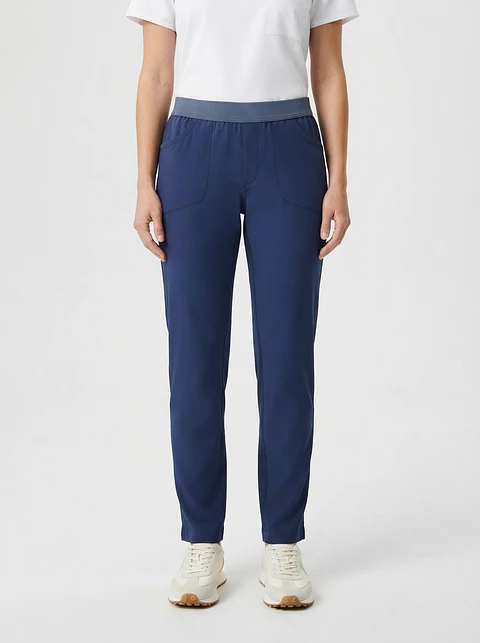 Talla M Pantalón azul marino elasticado $9000