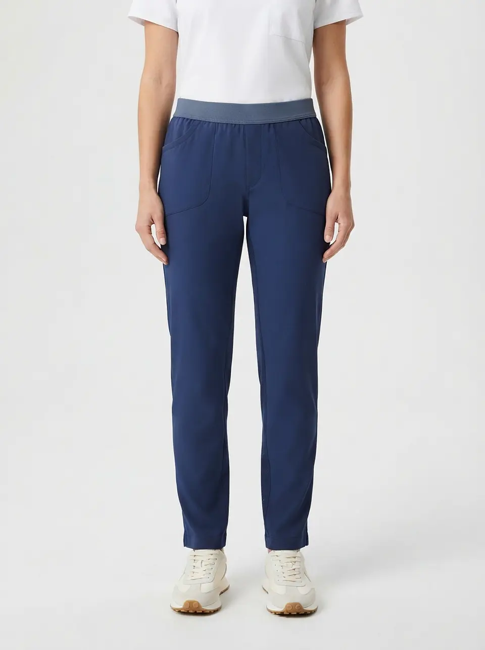 Talla M Pantalón azul marino elasticado $9000 1