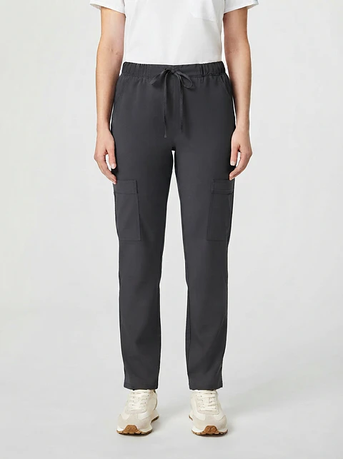 Talla L Pantalón gris elasticado $9000
