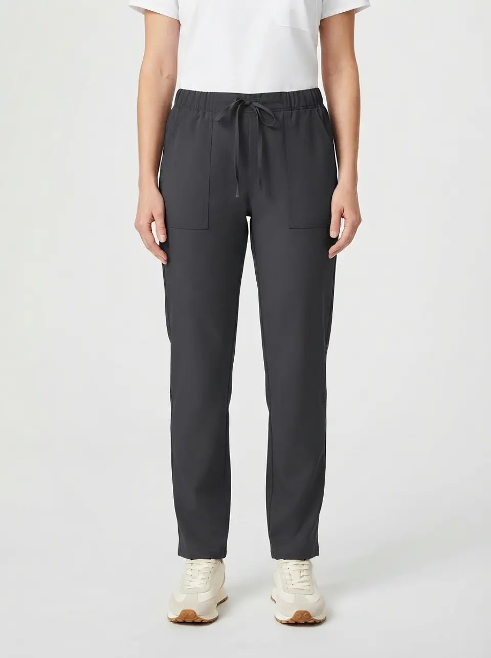 Talla L Pantalón gris elasticado $9000 2
