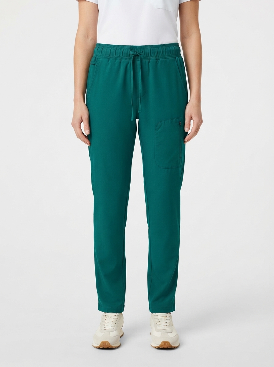 Talla M Pantalón verde semielasticado $8000