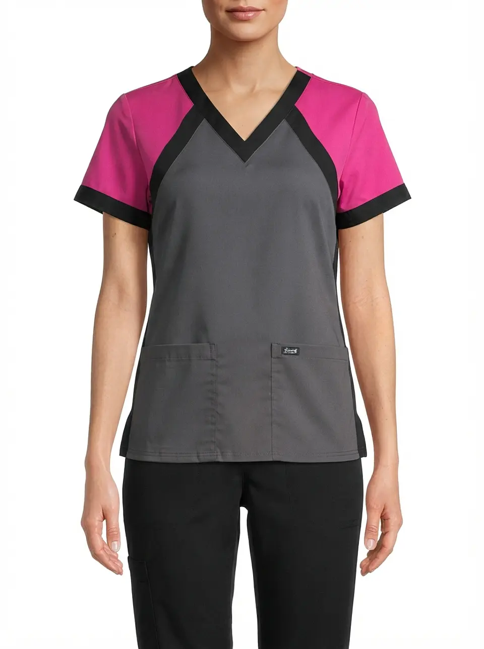 Talla S Scrub gris y rosado semielasticado $9000 1