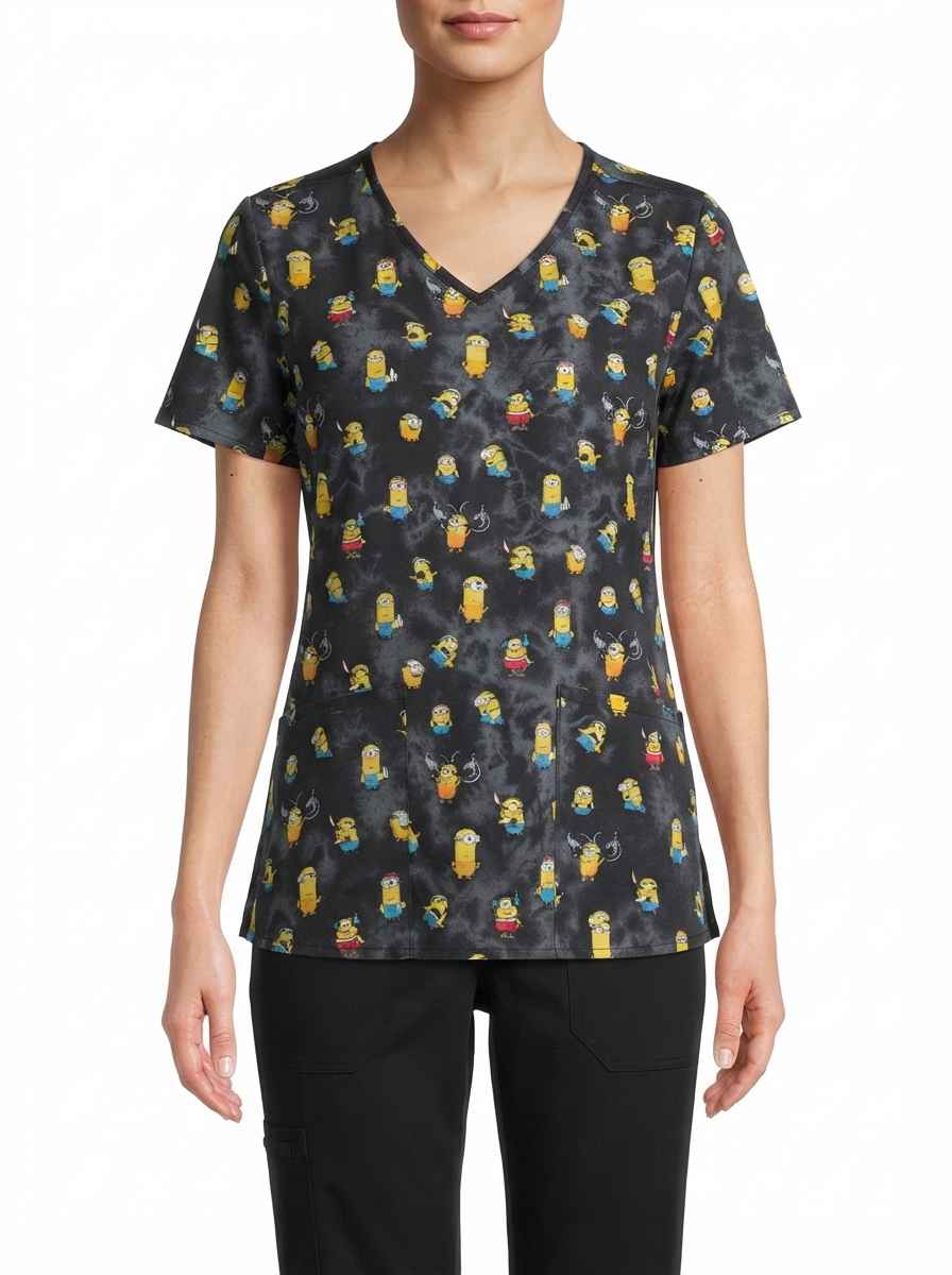 Talla M Scrub diseño minions elasticado $11.000