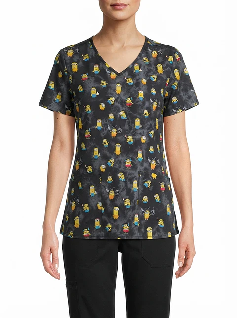 Talla M Scrub diseño minions elasticado $11.000