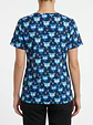 Talla M Scrub fondo azul marino diseño ositos elasticado $10.000 - Miniatura 2