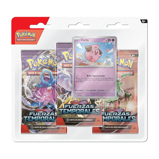 Pack de 3 sobres de Pokémon TCG Fuerzas Temporales - Image 1