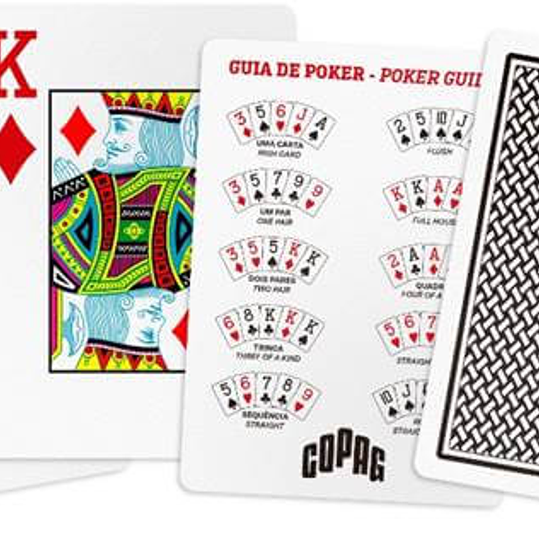 Par de naipes Texas Hold’em Copag (rojo y negro) 3