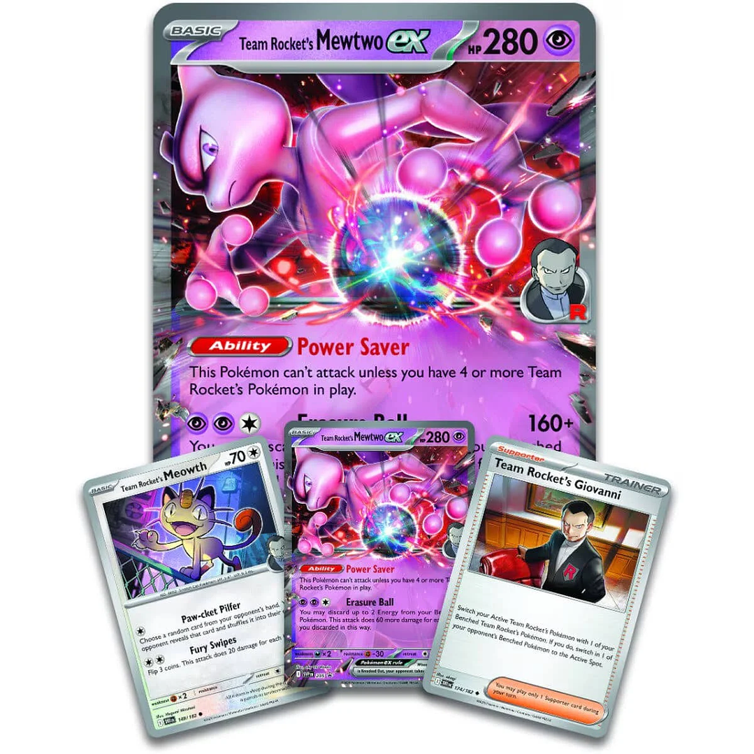 Pokemon TCG - Pokémon Team Rocket’s Mewtwo ex Box INGLES 3