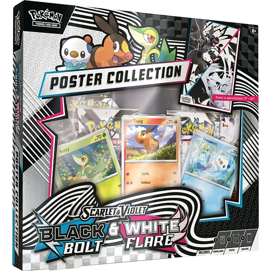 Pokemon TCG Scarlet & Violet - Black Bolt & White Flare - Unova Poster Collection Ingles 1